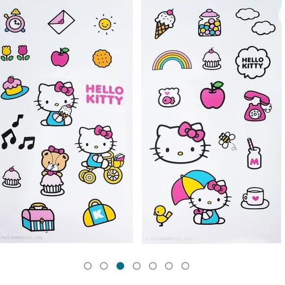 Hello Kitty Icons 32-Ounce Twist Spout Plastic Water Bottle Jug And Sticker Set - Picture 2 of 4